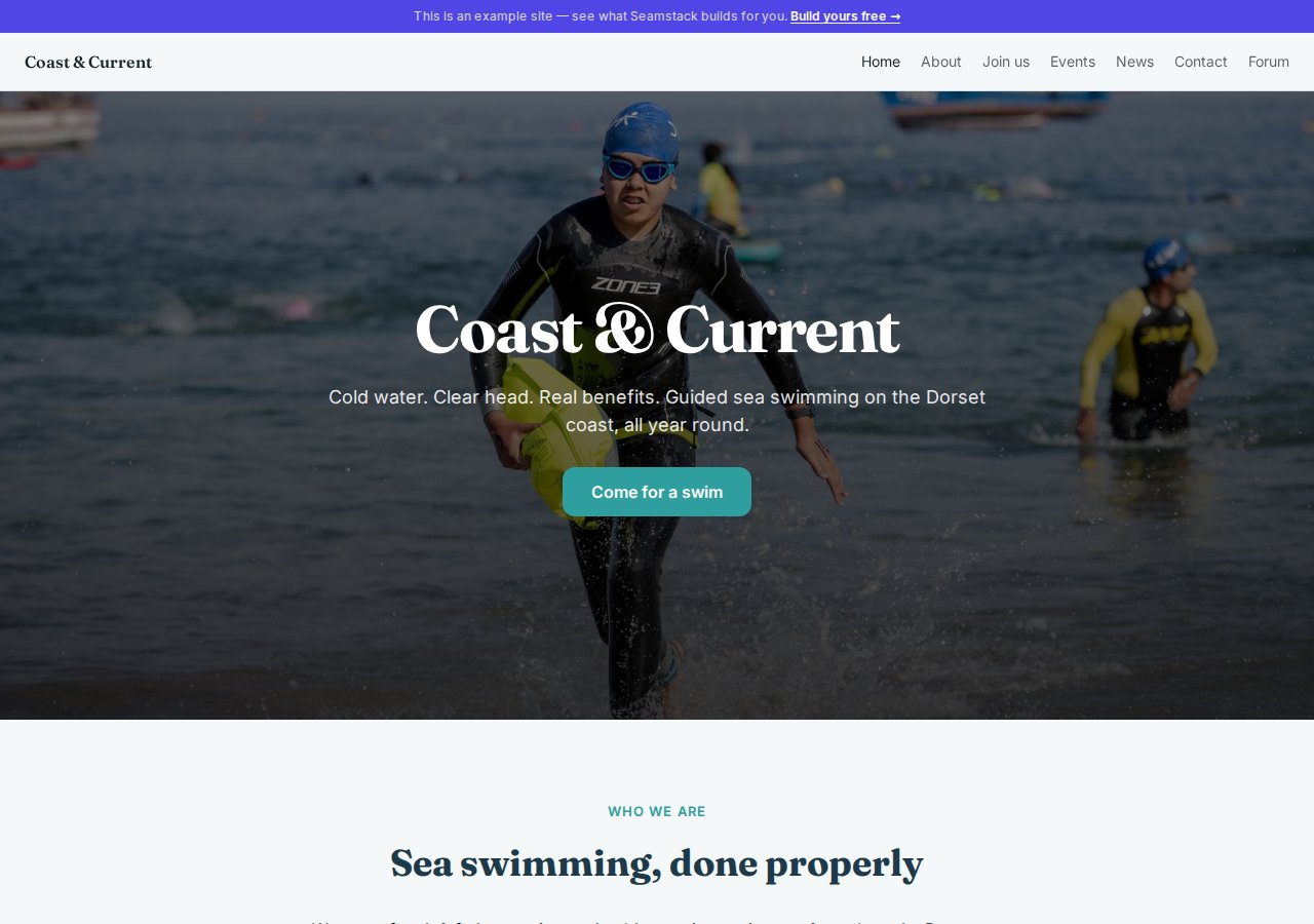 Coast & Current — built with Natterio