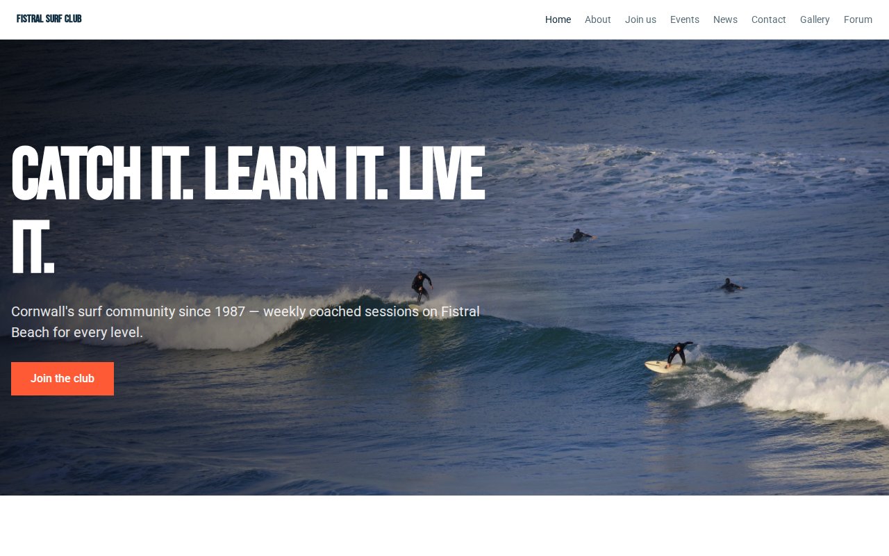 Fistral Surf Club — built with Natterio